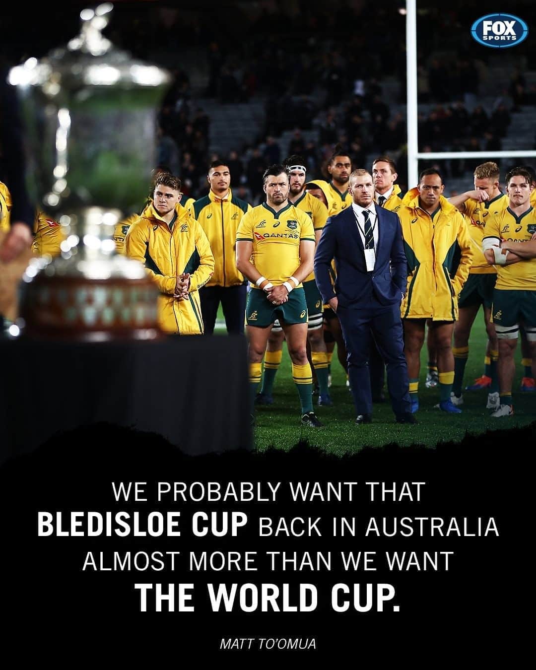FOX・スポーツ・ラグビーさんのインスタグラム写真 - (FOX・スポーツ・ラグビーInstagram)「Matt To’omua and Dave Rennie’s new-look squad are hoping to bring the Bledisloe Cup back to Australia for the first time since 2002 😲🏆 (H/T: Fox Rugby Podcast)   #bringthebledisloehome」10月6日 9時07分 - foxrugby