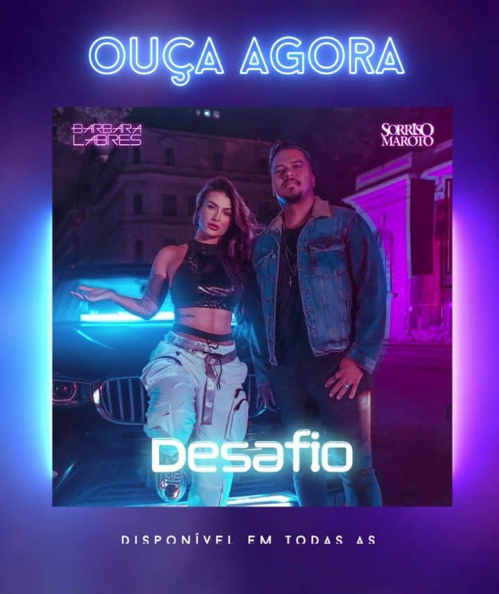 Sorriso Marotoのインスタグラム：「Saiuuuu! 😀 Corre pros aplicativos de música e OUÇA AGORA esse #Desafio 👊🏽 @barbara.labres」