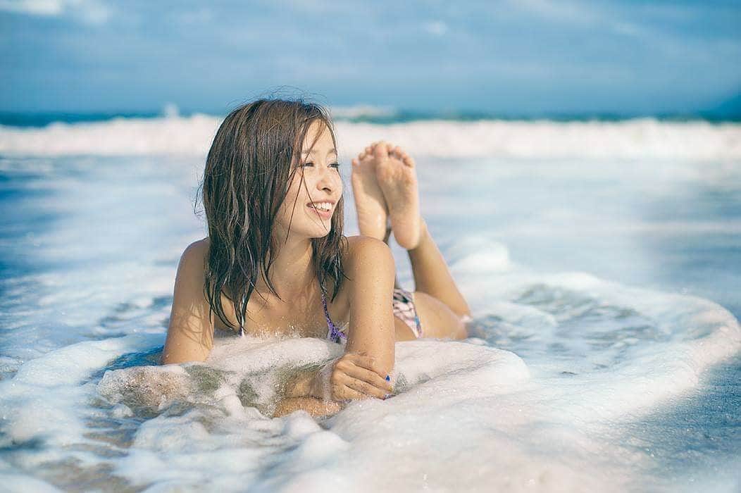 西島ミライのインスタグラム：「#tokyo #model #beach #summer #asian」
