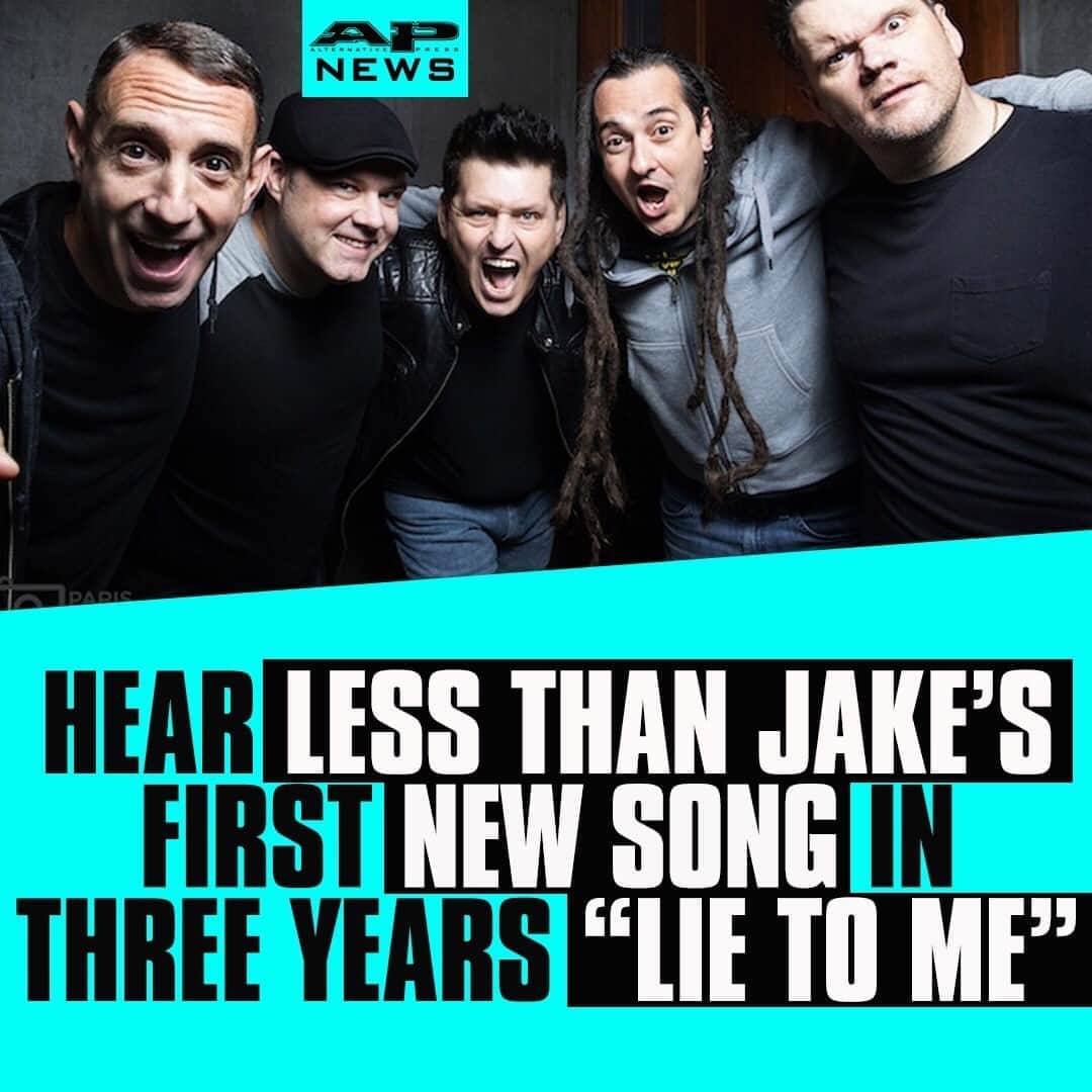 Alternative Pressさんのインスタグラム写真 - (Alternative PressInstagram)「WATCH: @LessThanJake are back with a new single “Lie To Me,” which will appear on their first album since 2013, ‘Silver Linings’⁠ LINK IN BIO⁠ .⁠ .⁠ .⁠ #lessthanjake #lietome #lessthanjakelietome #silverlinings #altpress #alternativepress」10月2日 12時45分 - altpress