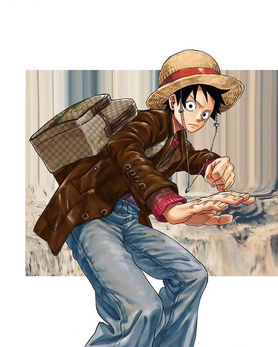 HYPEBEASTさんのインスタグラム写真 - (HYPEBEASTInstagram)「@hypebeaststyle: 'One Piece' creator Eiichiro Oda has reimagined @gucci‘s “Fake/Not” Fall/Winter 2020 collection in a new set of illustrations. It sees Monkey D. Luffy and Roronoa Zoro dressed in pieces from the range and channeling their inner fashion models as they deliver poses that toe the line between manga/anime and couture icon. ⁠⠀ Photo: ELLEMEN China」10月2日 13時06分 - hypebeast