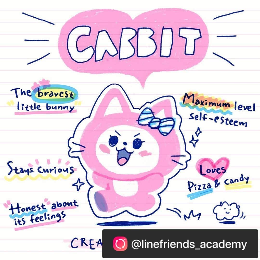 JYPエンターテインメントさんのインスタグラム写真 - (JYPエンターテインメントInstagram)「⠀  Say hello to Yuna’s lifelong friend, CABBIT! CABBIT is all the cuteness combined from a cat and a rabbit! 🐱🐰 #Lovely #Brave #LittleBunny 💕 ⠀ #CABBIT #Yuna #ITZY #MIDZY #Lifelongfriends #character #LINEFRIENDS #CreativeAcademy ⠀ 캣 + 래빗의 조합?! 🐱🐰 ⠀ 에너지 가득 넘치는 유나의 사랑스러운 평생 친구 #캐빗 과 인사해!💕 ⠀ #용감한 #막내토끼 #CABBIT #유나 #평생친구 #캐릭터 #있지 #믿지 #크리에이티브아카데미 #라인프렌즈 #ITZY #MIDZY #CreativeAcademy #LINEFRIENDS @linefriends_academy」10月2日 12時59分 - jypentertainment