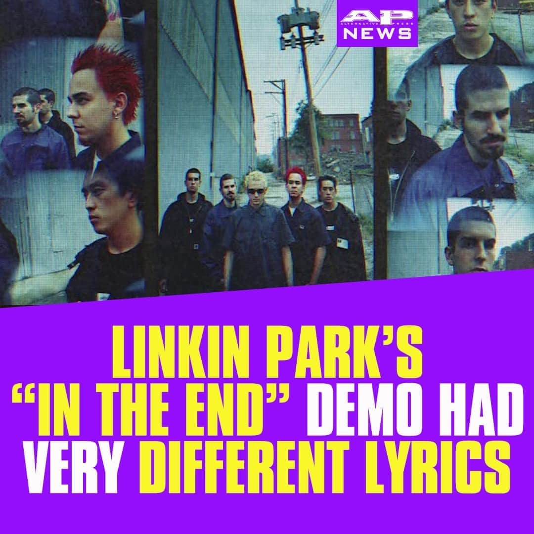 Alternative Pressさんのインスタグラム写真 - (Alternative PressInstagram)「LISTEN: @linkinpark dropped a demo of “In The End,” and @mikeshinoda’s original verses are nothing like the ‘Hybrid Theory’ ones you have memorized⁠ LINK IN BIO⁠ .⁠ .⁠ .⁠ #linkinpark #linkinparkhybridtheory #hybridtheory #chesterbennington #mikeshinoda #altpress #alternativepress」10月2日 5時01分 - altpress