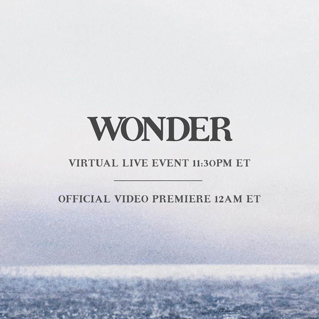 ショーン・メンデスさんのインスタグラム写真 - (ショーン・メンデスInstagram)「Wonder video & single out tonight at 12am ET, join me for the virtual live event on YouTube at 11:30pm ET & send your Qs #WONDER Wonder.lnk.to/LiveEvent」10月2日 5時15分 - shawnmendes