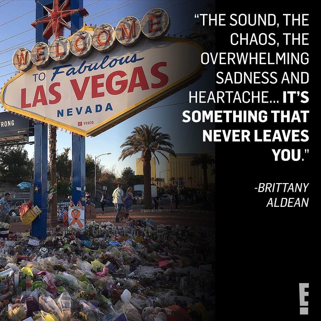 E! Onlineさんのインスタグラム写真 - (E! OnlineInstagram)「Our hearts are with the "Route 91 family" and all the families who lost a loved one three years ago today.📍Las Vegas, Nevada. (📷: @brittanyaldean)」10月2日 5時17分 - enews