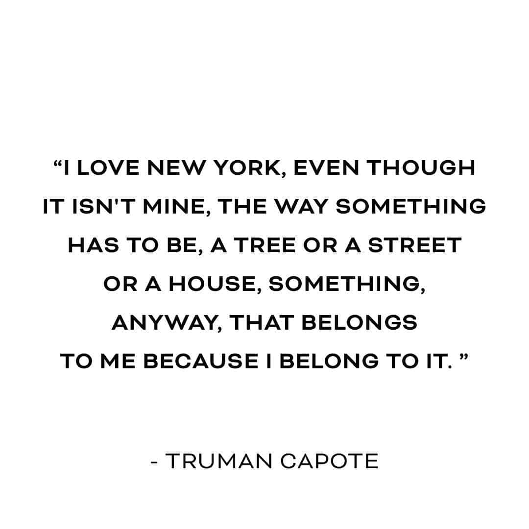 のインスタグラム：「Isn’t that the truth?! - #nyc, #ourchosenhome, #lucky, #strong」