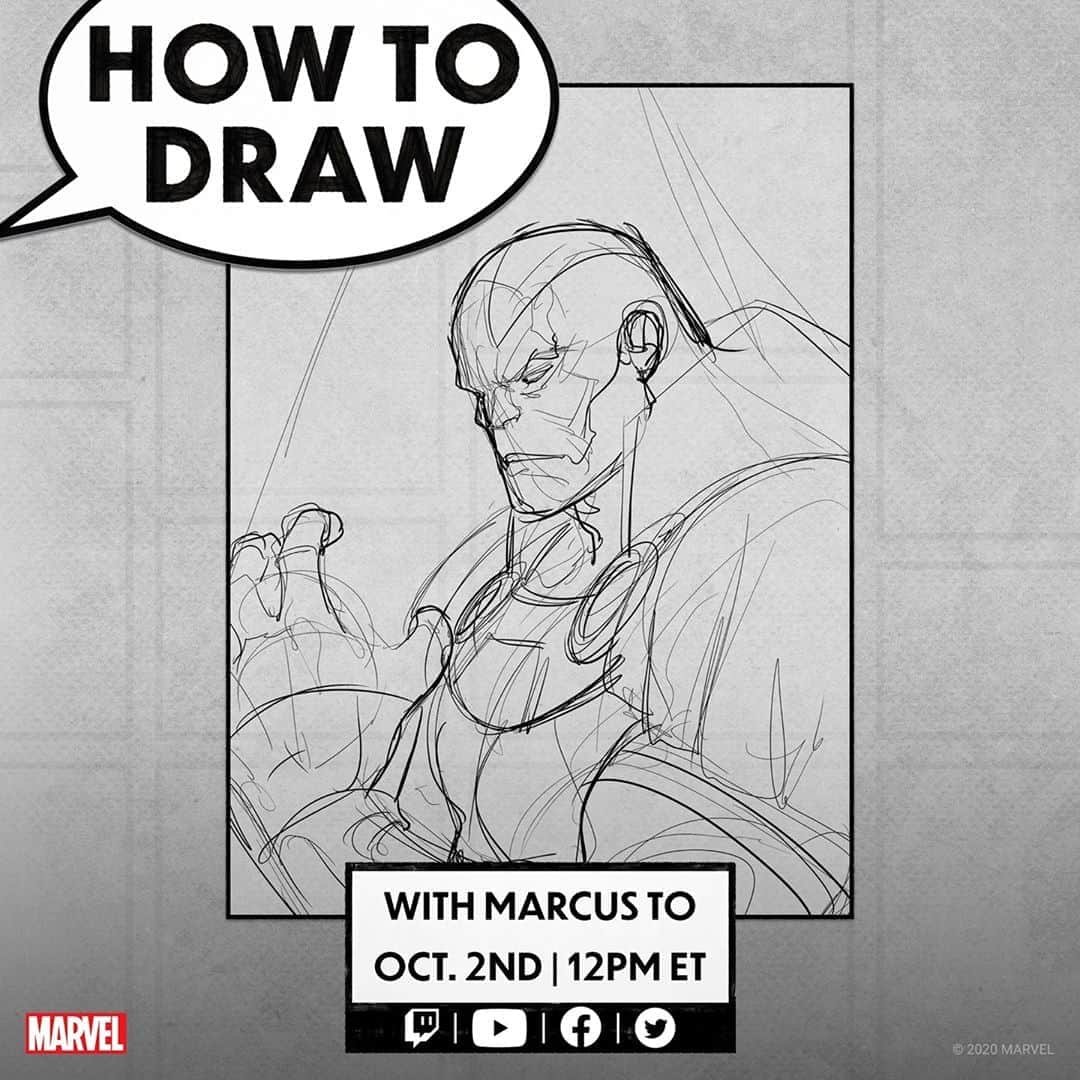 Marvel Entertainmentさんのインスタグラム写真 - (Marvel EntertainmentInstagram)「Make way for Apocalypse. Learn how to draw The First One with artist Marcus To TOMORROW at 12PM ET! #MarvelAtHome」10月2日 6時00分 - marvel