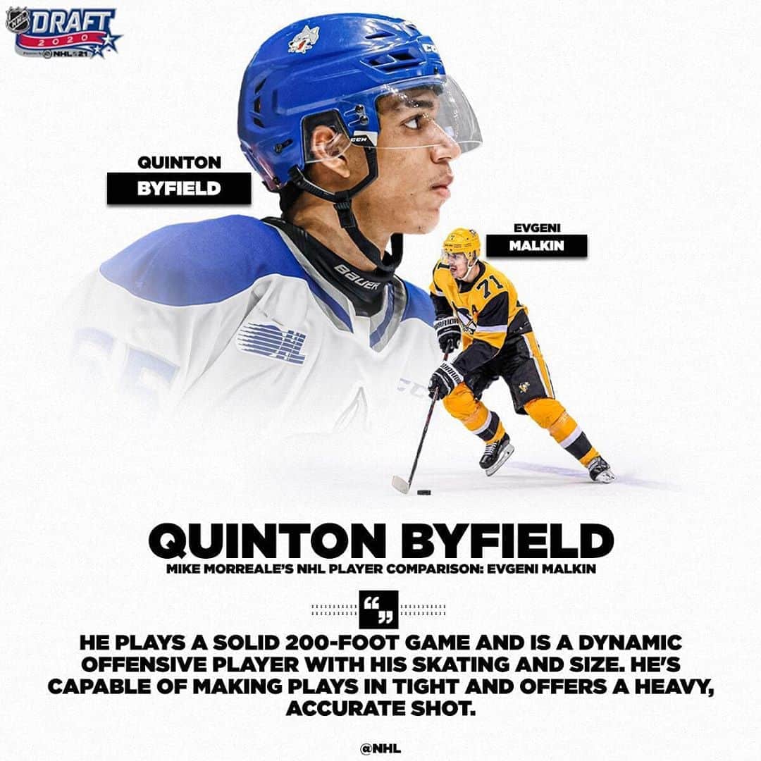 NHLさんのインスタグラム写真 - (NHLInstagram)「@quintonbyfield's the real deal, according to NHL.com. 🙌  Don't miss the #NHLDraft beginning on October 6 at 7 ET on @nhlonnbcsports, @sportsnet & @tvasports.」10月2日 6時02分 - nhl