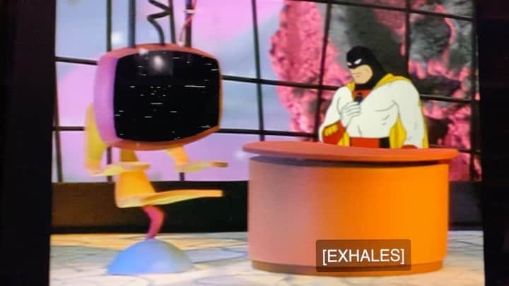 ケヴィン・スミスのインスタグラム：「In 1998, I was interviewed by the one and only #spaceghost on the brilliant @adultswim talk show #spaceghostcoasttocoast in an episode entitled “Rio Ghosto.” I was honored even be included as a guest along with @jim.jarmusch and @benstiller - but to this day, I still regret wearing a sweater vest. #KevinSmith #adultswim #90s #1998」