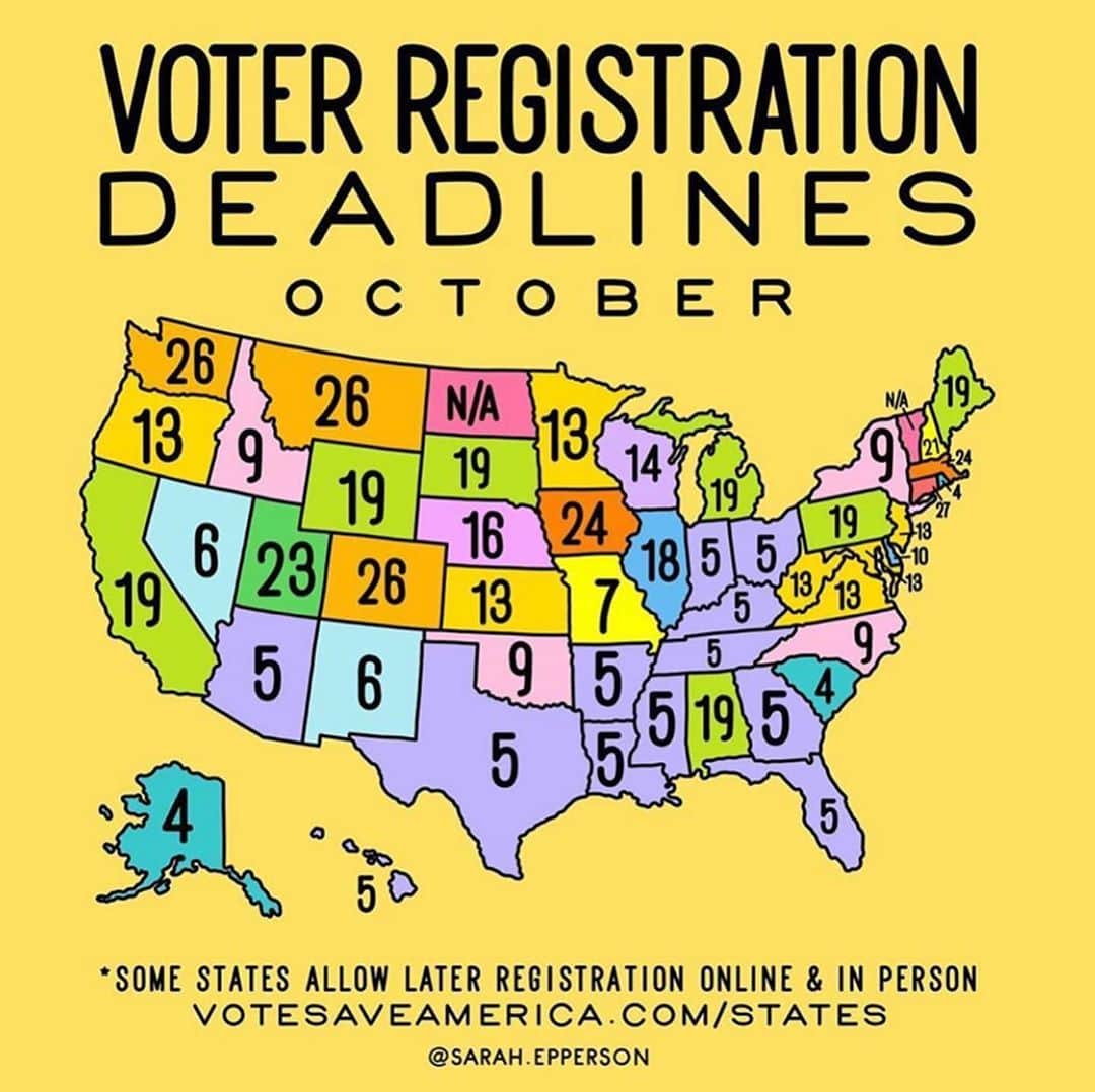 ダニエラ・ルーアのインスタグラム：「If you are eligible to vote in the US PLEASE register before the cut off date of your state. Make your voice heard, vote in people who will fight the good fight alongside you. This climate of division, hate, hypocrisy, violence, environmental destruction and the ignoring of basic scientific facts must stop. 🇺🇸」