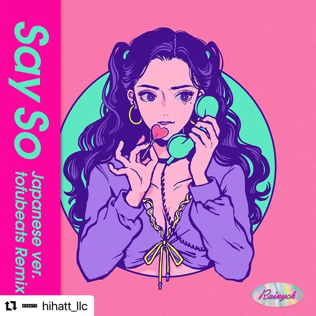 tofubeatsのインスタグラム：「#Repost @hihatt_llc  【Rainych】 Say So -Japanese version- tofubeats Remix Now On Sale🤳  http://lnk.to/DojaCatSaySoJPVer」