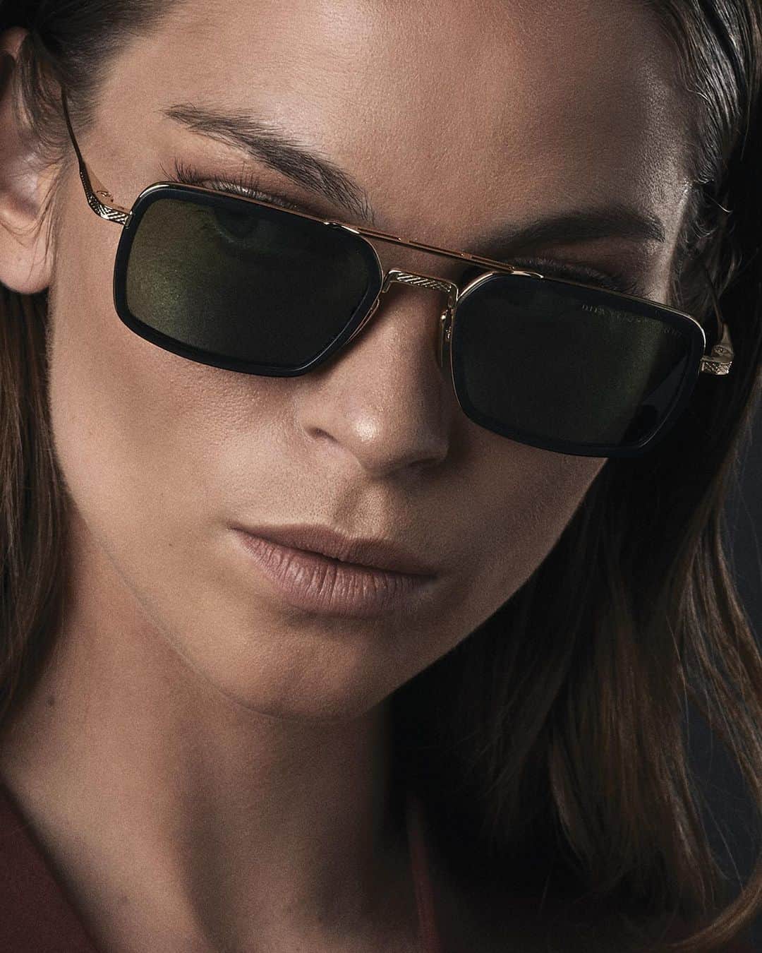 ディタのインスタグラム：「Confident and captivating, FLIGHT.008's rectangular silhouette is elegantly sculpted in lightweight acetate and high-end titanium for unparalleled strength and flexibility. The latest continuation of DITA's celebrated Flight Series, Flight.008 delivers a more modern, streamlined navigator for everyday wear. #DITA #DITAeyewear #FlightEight #Flight008 #DITAsunglasses」