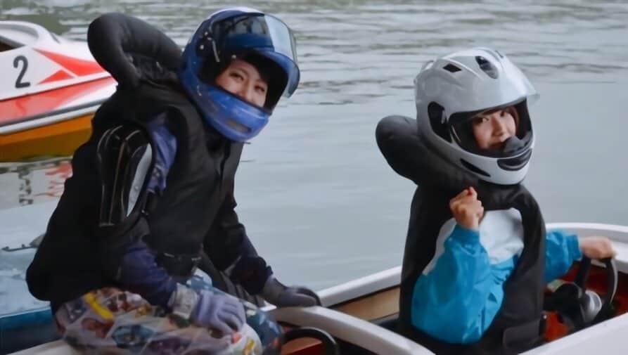 のインスタグラム：「清水沙樹選手と💕 ペアボートに乗せていただいた時の 懐かしい写真🚤🚤✨」