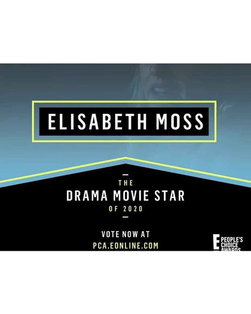 エリザベス・モスさんのインスタグラム写真 - (エリザベス・モスInstagram)「Thank you so much to the fans for nominating me for Female Movie Star of the Year and Drama Movie Star of the year!!! And @theinvisiblemanmovie for Movie of the Year and Drama of the Year!!! What a complete honor especially because it comes from you guys!! And you guys are who I make movies for!!! ❤️😘to vote go to #linkinbio 😋 @peopleschoice @blumhouse #pcas #thefemalemoviestar #thedramamoviestar #themovie #thedramamovie 📸 @gracewrightsell」10月2日 10時35分 - elisabethmossofficial