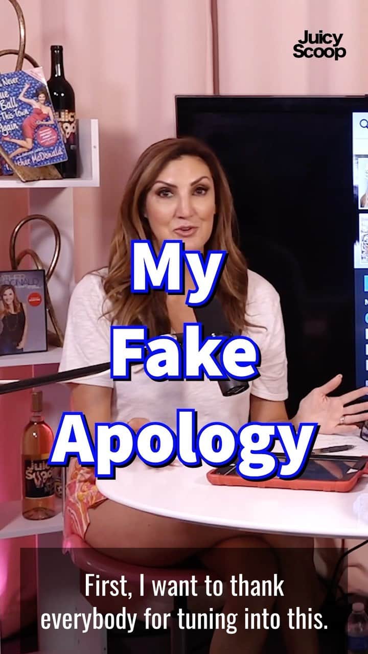 のインスタグラム：「This is my fake apology if I had failed to put my shopping cart away at @ralphsgrocery and if by doing that - a fellow elderly shopper was hurt. Do you think I was convincing? Would you cancel me or forgive me?  Full Juicy Scoop podcast episode with @chrisfranjola up now!! On iTunes, Spotify, and wherever else you listen to podcasts.」