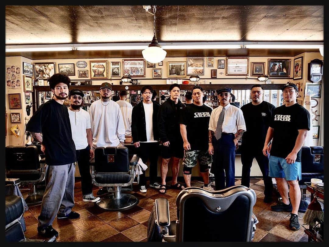 山本俊樹のインスタグラム：「- 最高の一枚  @mr.brothers_cutclub x @blackships_choujin1」