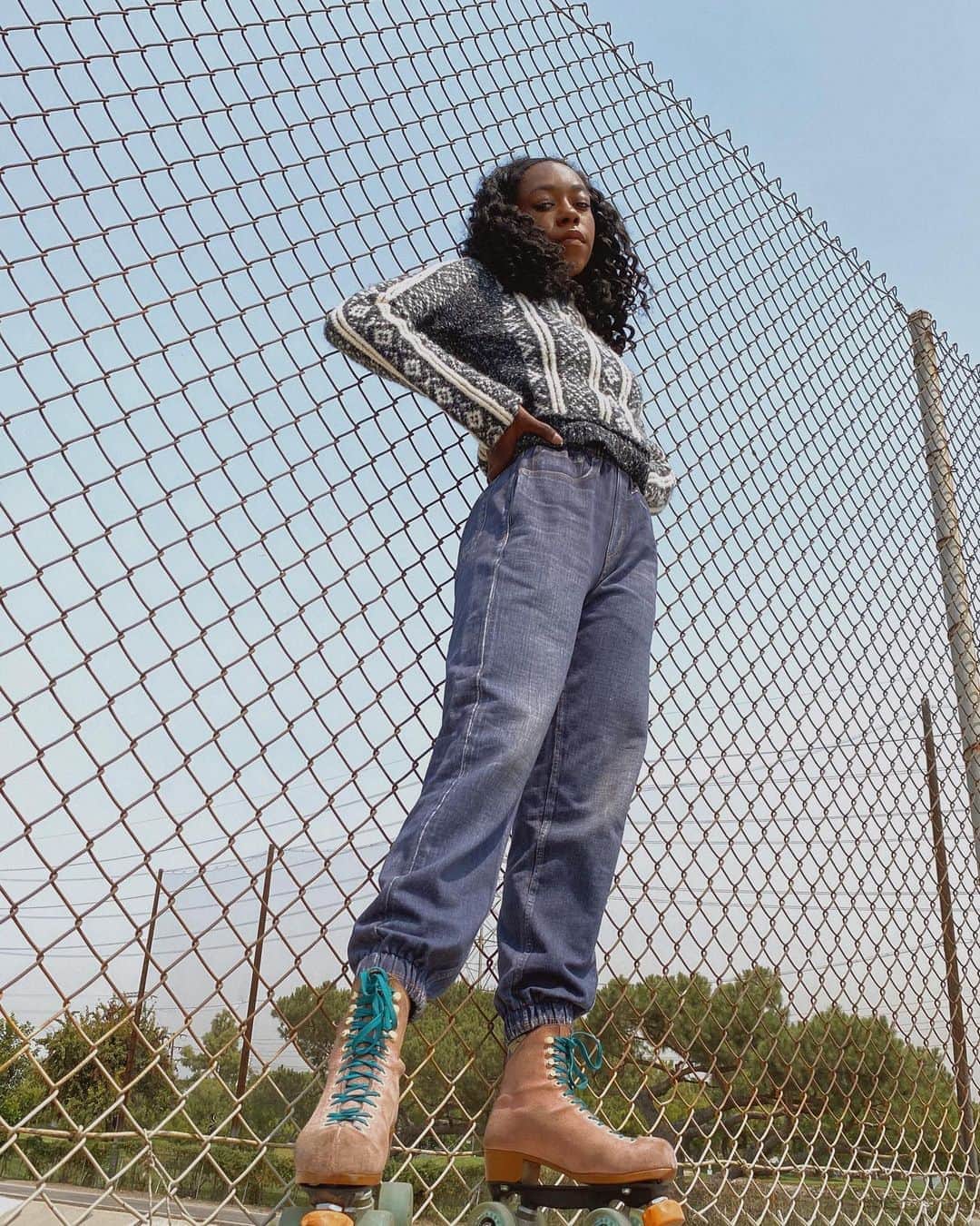 のインスタグラム：「Skaters gonna skate - in the Miramar that is. Really does look like denim. Really feels nothing like it. The Merest wash is officially sold out. Moving as fast as @justseconds」