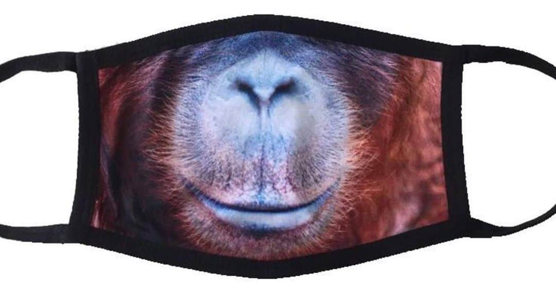 OFI Australiaさんのインスタグラム写真 - (OFI AustraliaInstagram)「Order your orangutan reusable, washable cloth face mask … now available in our website shop! 😷 Protect yourself and others while helping to save orangutans by supporting our crucial work! Our 3-ply reversible cloth face mask has an orangutan design on one side and is plain black on the other. The mask cost of $10 each includes postage WITHIN AUSTRALIA ONLY.  For more info or to place an order within Australia go to https://orangutanfoundation.org.au/product/orangutan-reusable-cloth-face-mask/ The link to our website shop is in our bio. #facemask #orangutanmerchandise」10月2日 15時18分 - ofi_australia