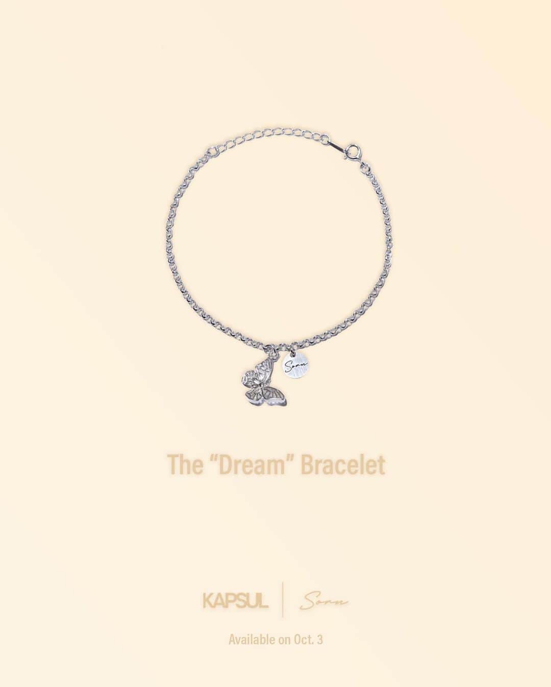 ソンさんのインスタグラム写真 - (ソンInstagram)「The “Dream” Bracelet from the KAPSUL x SORN Collection. Designed by myself to inspire my fans to pursue their dreams. Along with the “Belief” to inspire my fans to ”rise up” for their beliefs ✨ I hope you guys will like it!   🎵 I got you, you got me and we gon rise up 🎶   Available exclusively on kapsulcollective.com from October 3rd to 17th.  #KAPSULxSORN」10月2日 15時25分 - sssorn_chonnasorn