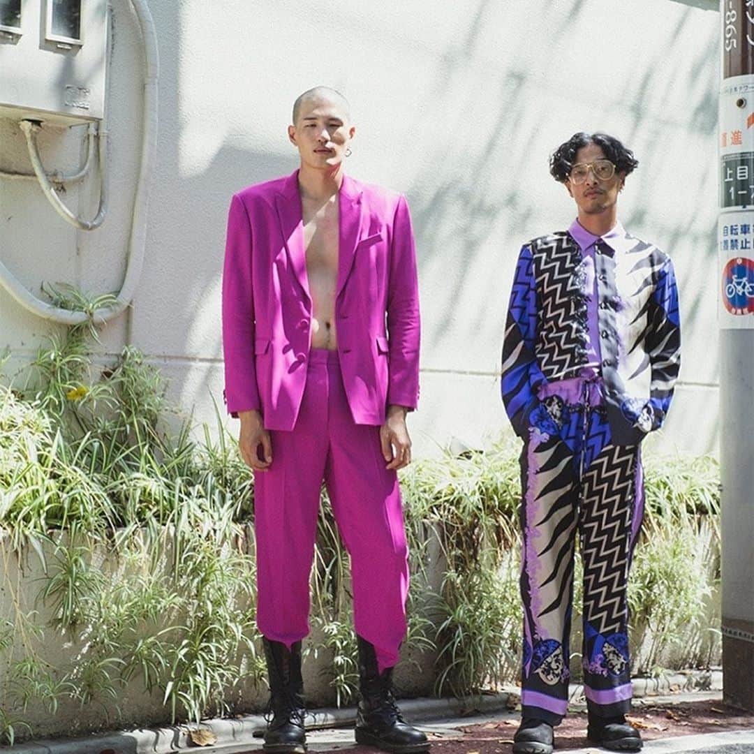 ノゾムのインスタグラム：「Joe & Nozomu KOCHÉ x EMILIO PUCCI #1 @koche @emiliopucci  @joe_tokyodandy   　Thank you.」