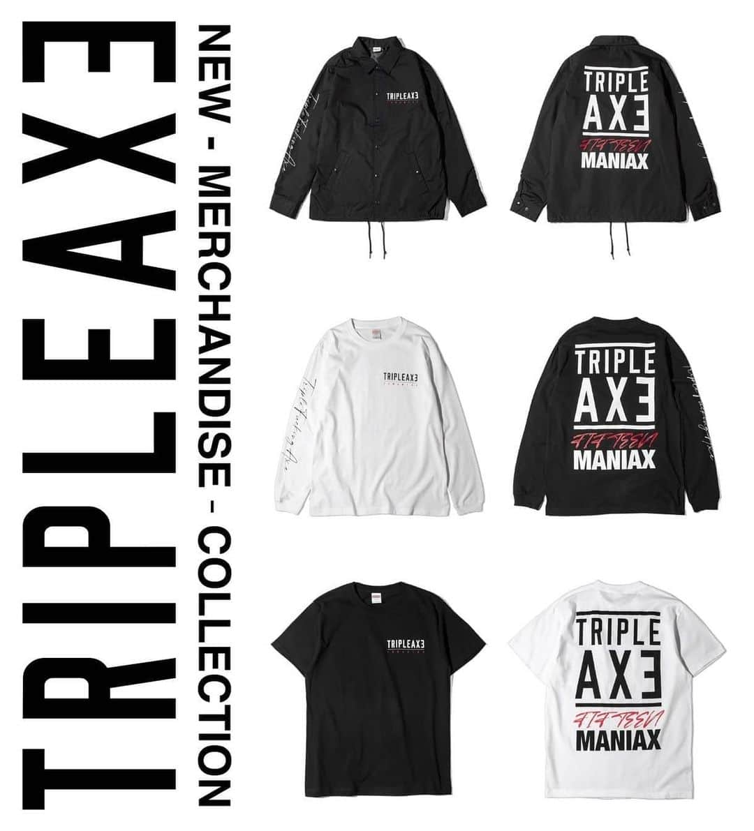 HEY-SMITHのインスタグラム：「「TRIPLE AXE 2020」 グッズ ただいま受注販売受付中!!  http://collectivejp.com  【受付期間】 9/26(土)18:00〜10/7(水)23:59まで  ＊11月上旬頃順次発送予定 ＊販売上限数に達した場合は期間内でも早めに終了いたします。  #TAT2020 #TRIPLEAXE」