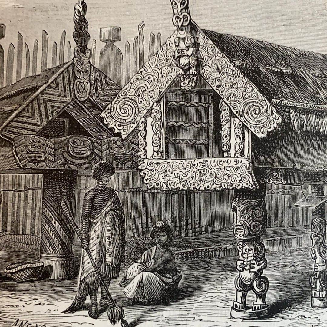 アムステルダム・タトゥー・ミュージアムのインスタグラム：「Yust a few 19th century etchings of the aborigional people of australia and new zealand」