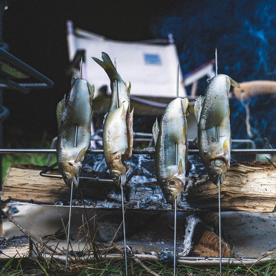 ビートないとーのインスタグラム：「どうも、鮎ヤバみビートないとーです🐟  昨日の動画をご覧いただきありがとうございます🙏✨  鮎は新鮮なモノならハラワタ取らなくていい👍というご指摘をいただきました😂  次はワタつきで焼きます🔥  来週、火曜日に続きをアップするのでまた観ていただけると嬉しいです✌️」