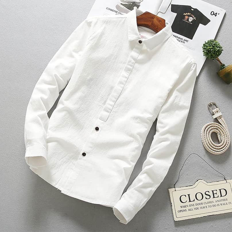 UrbanStoxのインスタグラム：「Dress up in style with this Contemporary New-Age Fall Linen Shirt, $45 shipped, available in 3 different colors only at www.urbanstox.com」