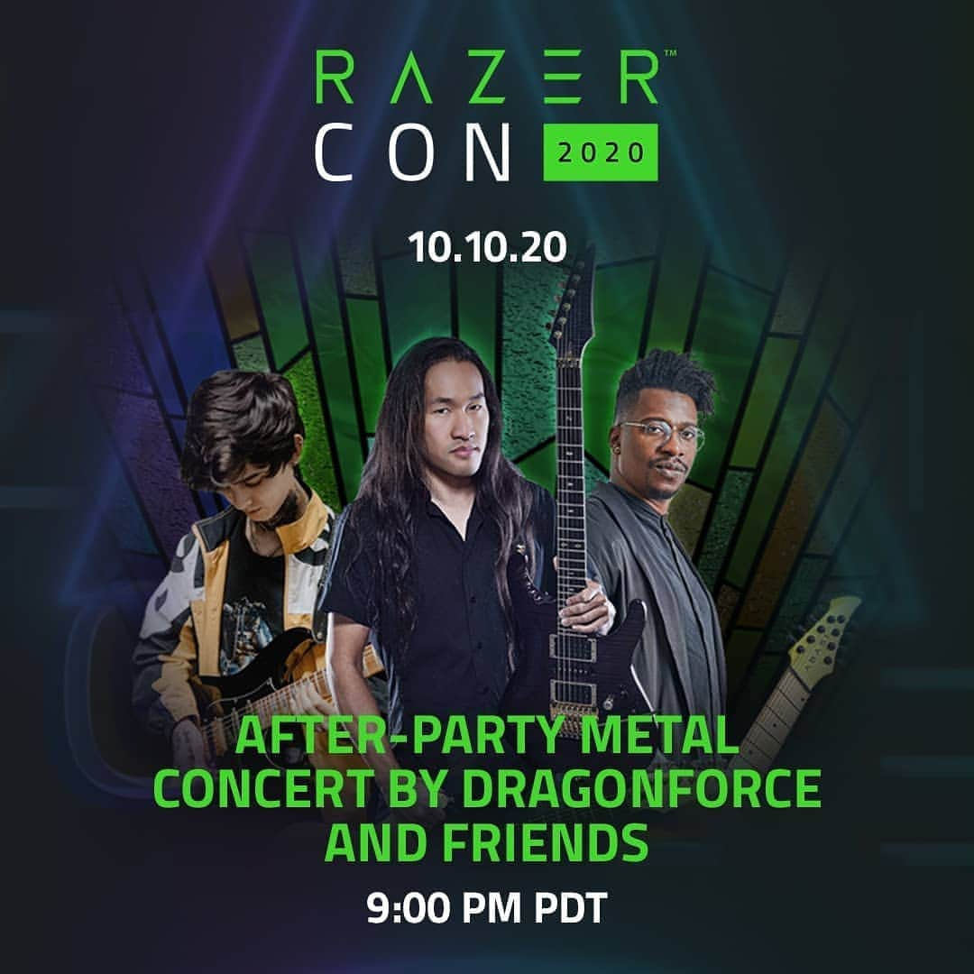 ハーマン・リさんのインスタグラム写真 - (ハーマン・リInstagram)「I will be performing live at @razer #razercon2020 and joining me for some special collab for the show will be special guests @tosinabasi and @thew6rst 🔥🎸🔥🤘😱 Any guesses what we will be doing? 😅 Links on stories for more info  #dragonforce #hermanli #razer #tosinabasi @animalsasleaders #timhenson #polyphia @polyphia #shredguitar #guitarsolos #guitarsofinstagram #guitare #guitarra #djent #powermetal #guitar #shredcollab」10月2日 23時24分 - hermanli