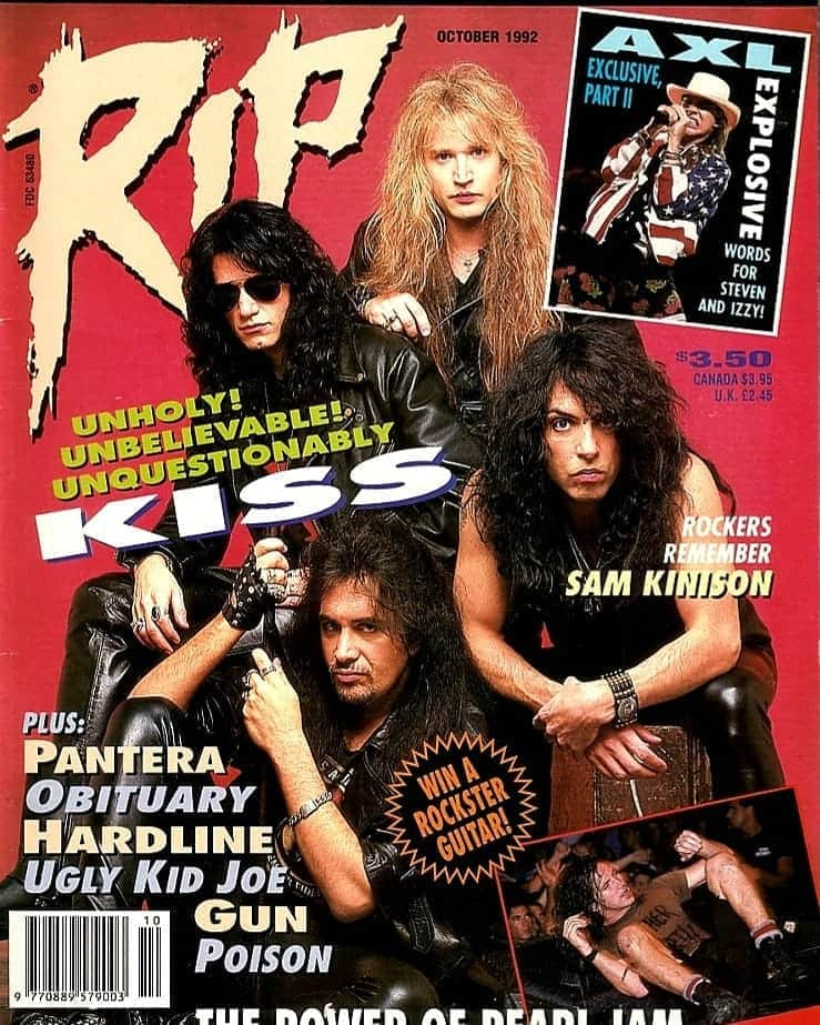 KISSさんのインスタグラム写真 - (KISSInstagram)「#FlashbackFriday: October 1992 #KISS on cover of Rip Magazine. #Revenge」10月2日 23時53分 - kissonline