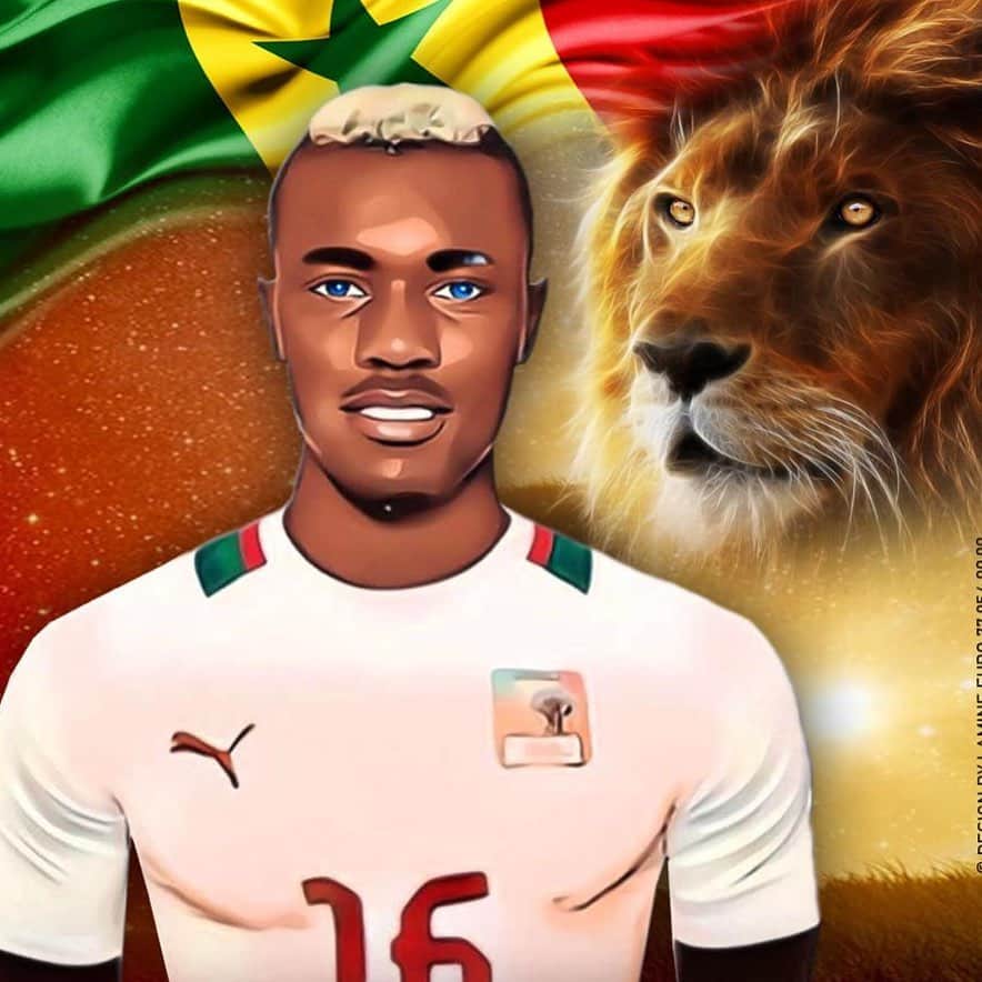 パペ・スアレのインスタグラム：「👌🏿😀 🇸🇳 🦁」