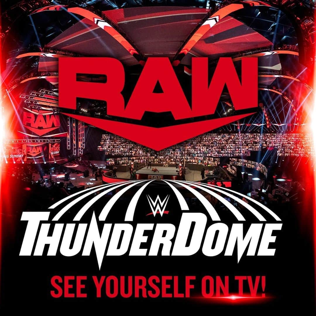 WWEさんのインスタグラム写真 - (WWEInstagram)「Join fans from around the world live on TV! Register now for your virtual seat in the #WWEThunderDome on #WWERaw. Link in bio to register.」10月3日 0時48分 - wwe