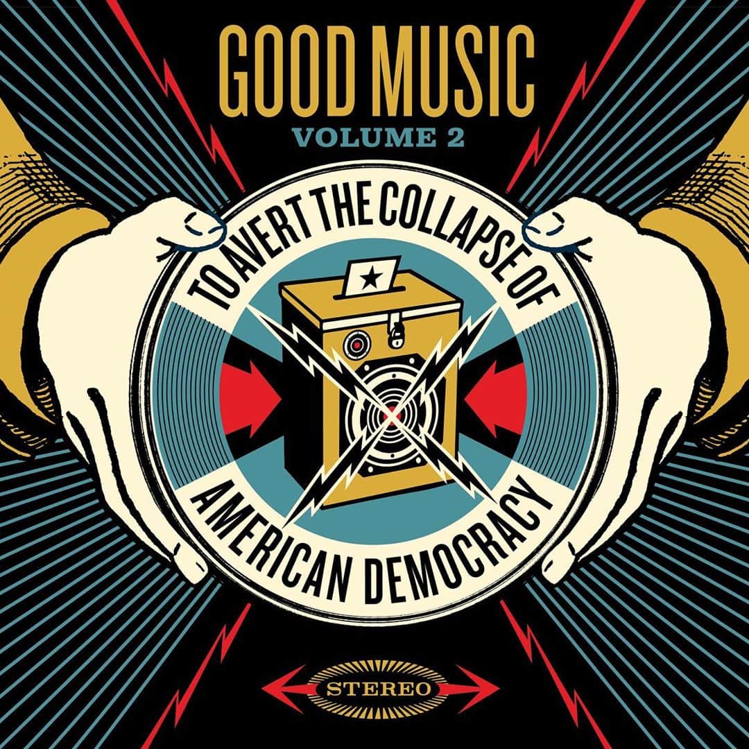 Shepard Faireyさんのインスタグラム写真 - (Shepard FaireyInstagram)「I’m excited to announce that ‘Good Music To Avert The Collapse Of American Democracy, Volume 2’ is available TODAY on @bandcamp, only for 24 hours! I’m honored to create the art for this compilation album which features so many incredible artists and their never before heard, unreleased tracks! All net proceeds go to @votingrightslab to help to secure, protect, and defend the voting rights of all Americans in the upcoming 2020 election. Visit the link in bio to support and check out the full tracklist. You have until midnight PT to support, don’t miss it!⁠⠀ -Shepard」10月3日 1時03分 - obeygiant