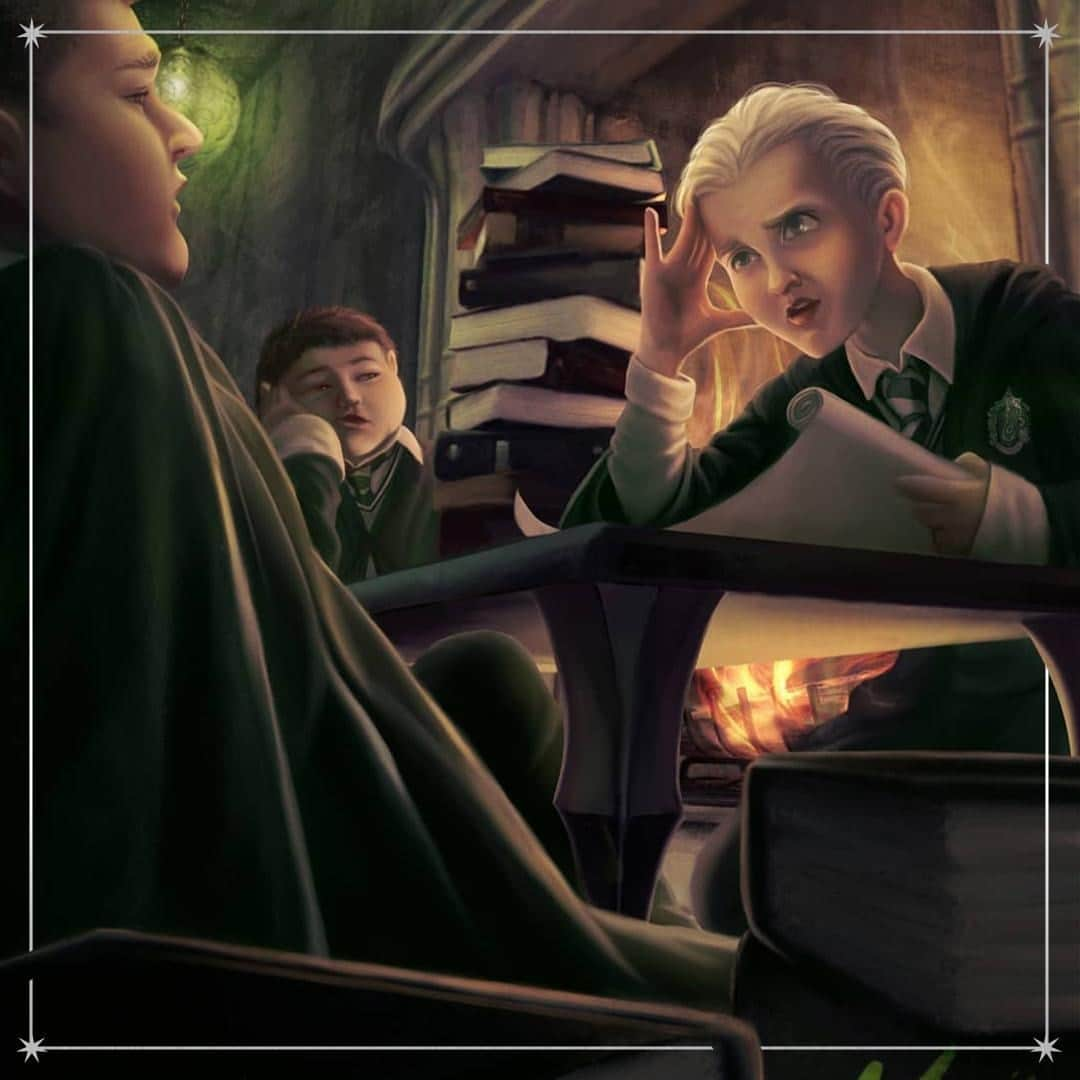 ハリー・ポッターさんのインスタグラム写真 - (ハリー・ポッターInstagram)「"I just always wondered how Crabbe and Goyle managed not to fail out of Hogwarts 🤔" #FanFriday #DarkArtsMonth [✨: @maggiemctoon]」10月3日 0時59分 - harrypotter