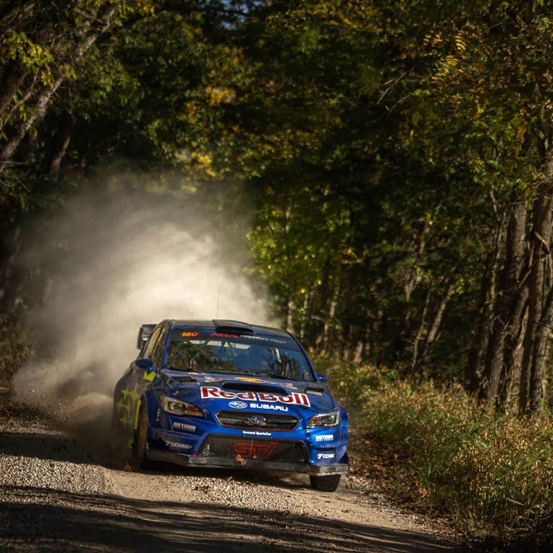 Subaru Rally Team USAさんのインスタグラム写真 - (Subaru Rally Team USAInstagram)「#199Subaru @TravisPastrana and @rhianongelsomino start 3rd on the road just behind teammates @brandonsemenuk and @john55sp. 33 Miles of stages for Day 1, half of which are run in the dark. Lights on! #ShowMeRally #Subaru #SubaruRally #ShowMeRally」10月3日 5時02分 - subarumotorsportsusa