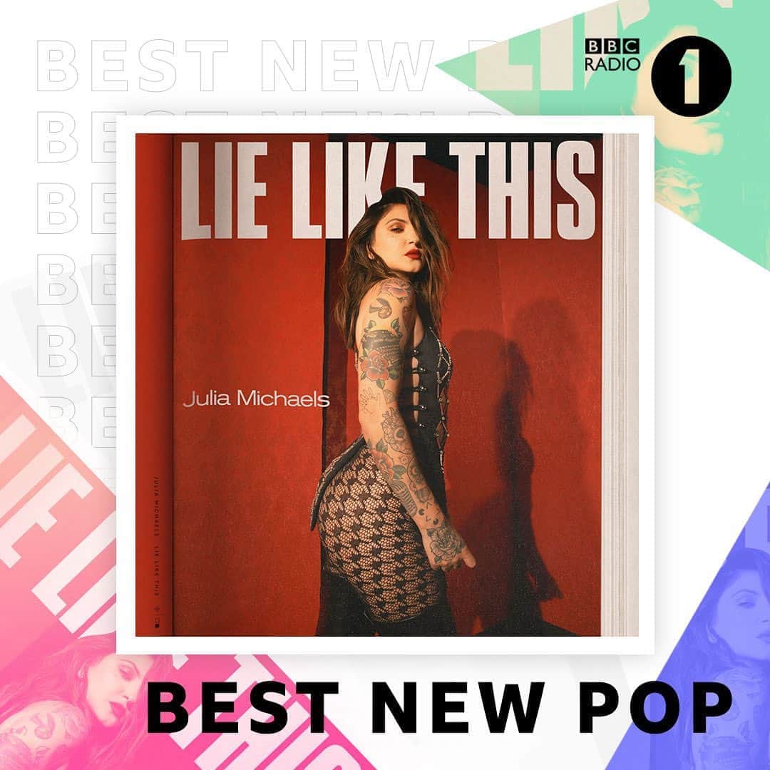 Julia Michaelsのインスタグラム：「Thank you so much @bbcradio1 🤗🙈 #bestnewpop」