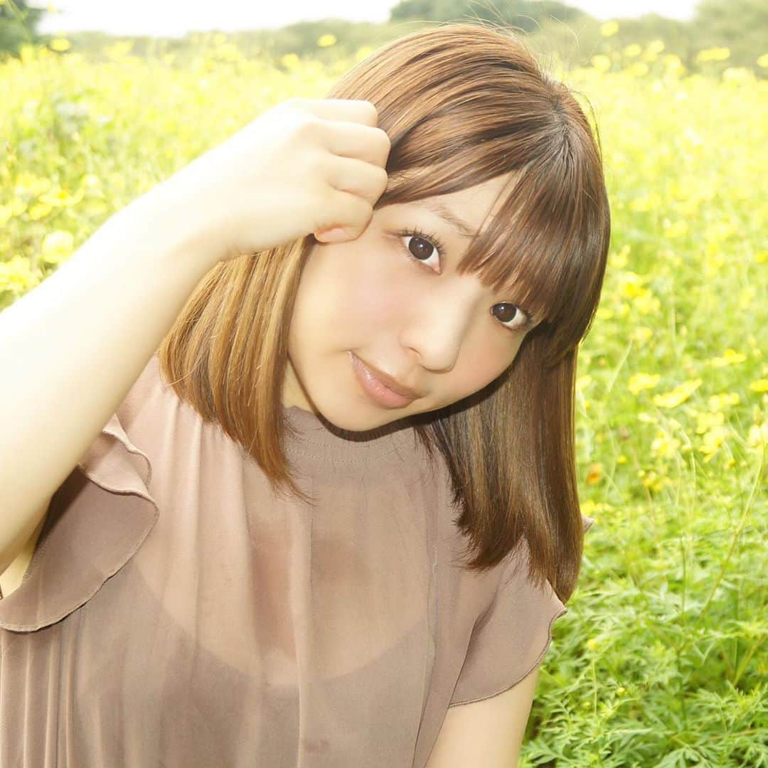 橘あかりさんのインスタグラム写真 - (橘あかりInstagram)「先月、黄色のコスモスで撮影会をしました⭐️ 今月はピンクのコスモスで撮影会をします💓  一面に黄色のコスモスは元気になりました⭐️(*^◯^*)  #instagravure #インスタグラビア #撮影会モデル #portrait #portraitphotography #model #モデル #写真好きな人と繋がりたい #写真で伝えたい私の世界 #インスタグラビア #instagravure #gravureidol #被写体 #彼女感 #彼女とデートなうに使っていいよ #彼女とデートなう #撮影会　#花畑 #hair #」10月3日 17時18分 - akari__tachibana