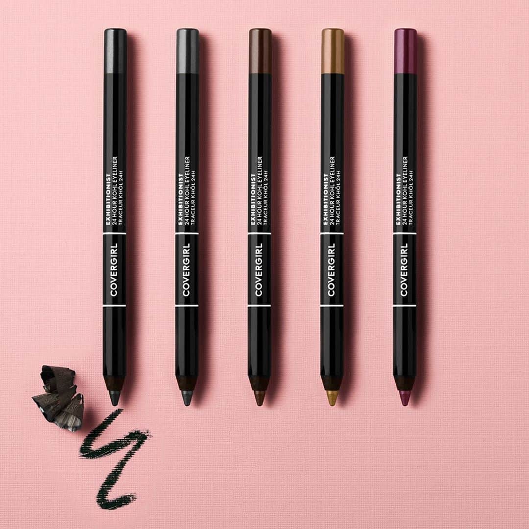 COVERGIRLさんのインスタグラム写真 - (COVERGIRLInstagram)「Exhibitionist 24 Hour Kohl Eyeliner glides on for bold color that doesn't quit! 🙌  It's all about the eyes and this waterproof eyeliner won't smudge or transfer. #EasyBreezyBeautiful #COVERGIRLCrueltyFree #CrueltyFree」10月3日 10時00分 - covergirl