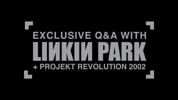 リンキン・パークのインスタグラム：「Q&A WITH LINKIN PARK + PROJEKT REVOLUTION 2002 - As we continue the celebration of #HybridTheory20, join Brad, Dave, Joe, Mike & Rob for a special Q&A hosted by @allihagendorf + the premiere of a never before seen Linkin Park performance from Projekt Revolution 2002.   Grab your tickets & exclusive bundles at watch.linkinpark.com for the world premiere on October 9th @ 9am PDT and a second showing @ 9pm PDT.」
