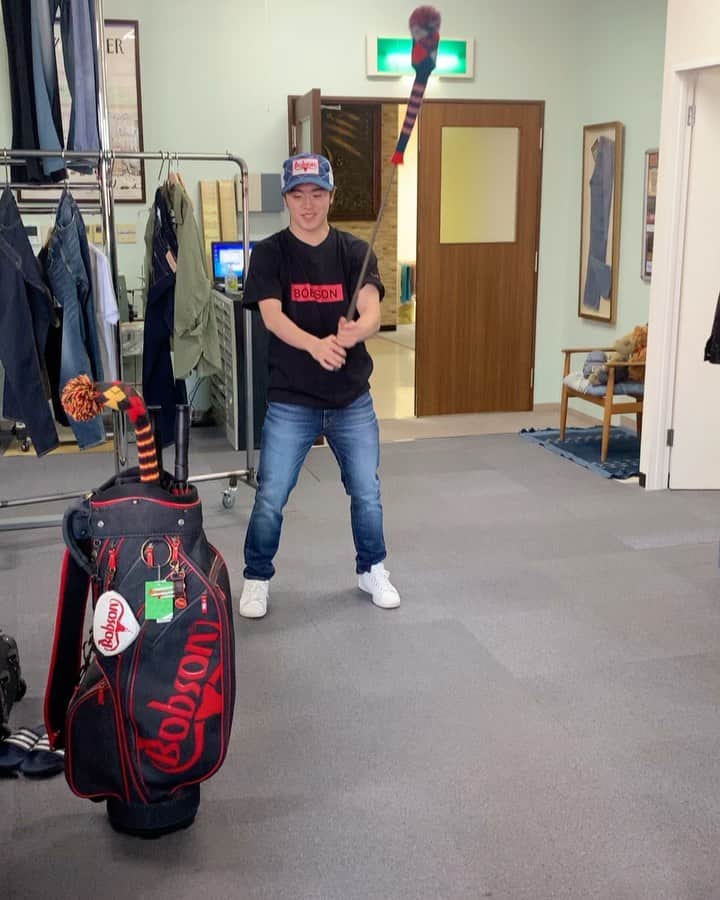のインスタグラム：「ボブソンゴルフ部に入部しました。  #ボブソン　#bobson  #ゴルフ」