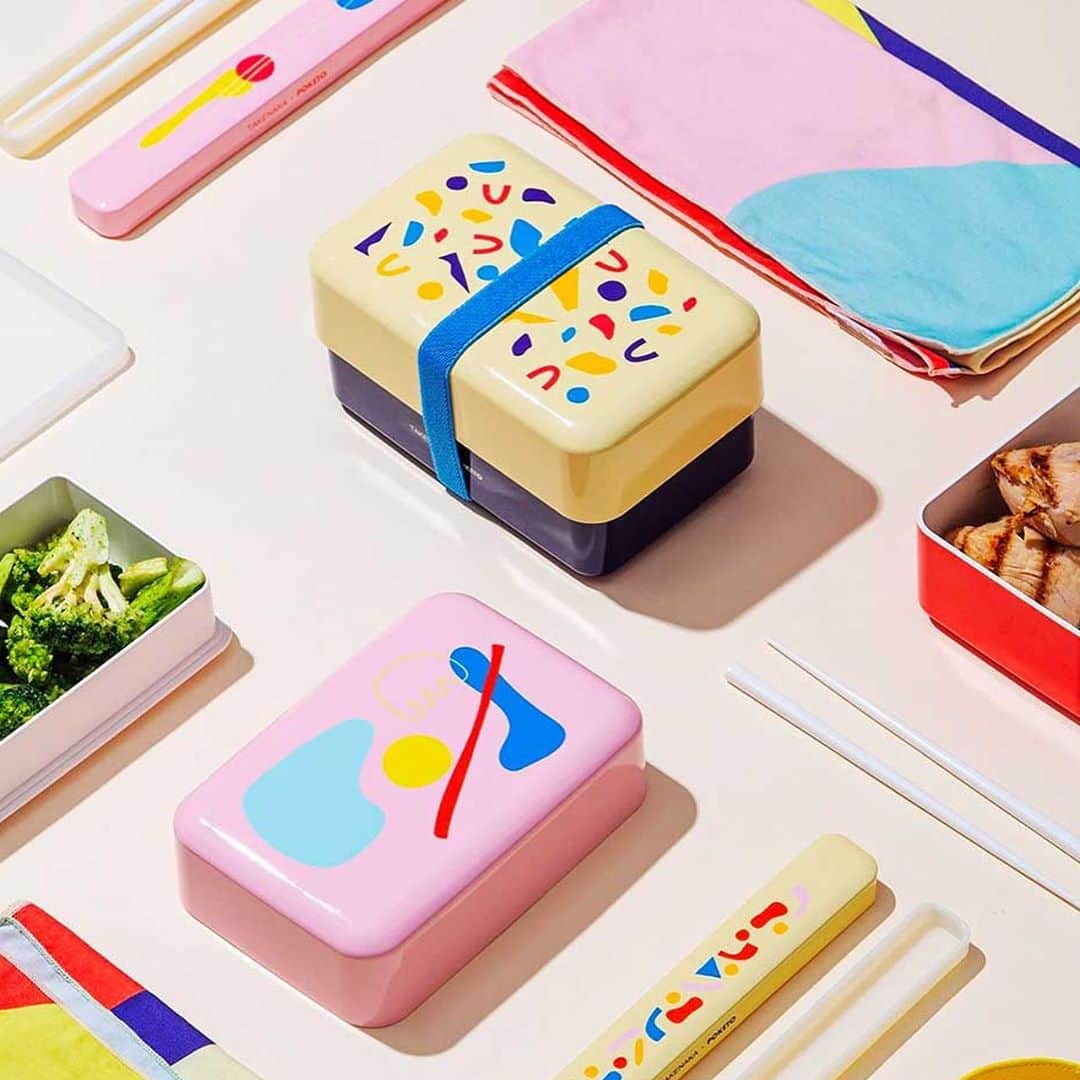 Design Milkさんのインスタグラム写真 - (Design MilkInstagram)「@Poketo and @takenakabento have teamed up to bring you an exciting collaboration: colorful #bentoboxes with creative designs. 🍱 Los Angeles-based Poketo is known for its fun designs and making art for your every day, and Takenaka is a nearly century-old bento box brand from Japan that creates eco-friendly bento boxes and accessories that support a healthier lifestyle. \\\ Link in our IG Story to shop!」10月3日 15時15分 - designmilk