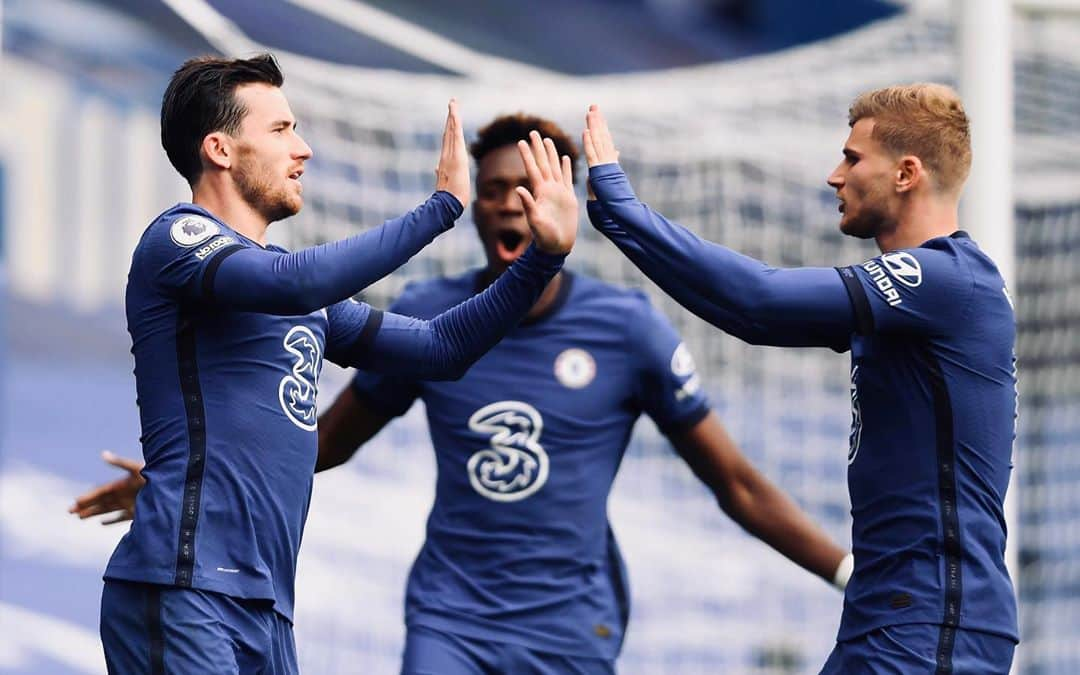 ティモ・ヴェルナーのインスタグラム：「+3!💪 Very happy for you Chilly 🙌🤝 @benchilwell @chelseafc」