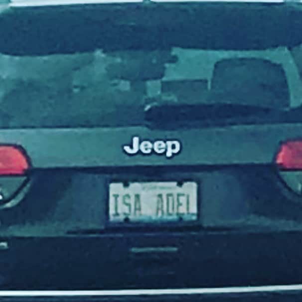 ポール・アデルスタインのインスタグラム：「I know there’a a lot going on, but @issarae and I would like announce that we bought a Jeep together in Chicago. They spelled her name wrong on the vanity plate but we’re taking care of it!  #DriveOn #issarae」