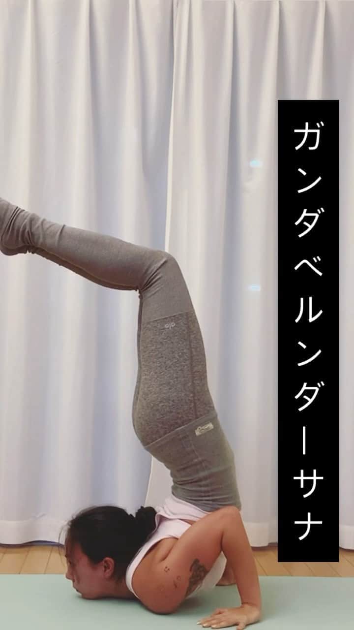 LuCyCoのインスタグラム：「こわい仮装してハロウィンのパーティーでコントーションのパフォーマンスできるその日まで！！  １０月はヤドカリ・チンスタンド がんばる月間😘(予定)  #チンスタンド #コントーション #軟体 #ヨガ #ヨガポーズ #柔軟 #柔らかくなりたい #オンラインレッスン #gandaberunda」