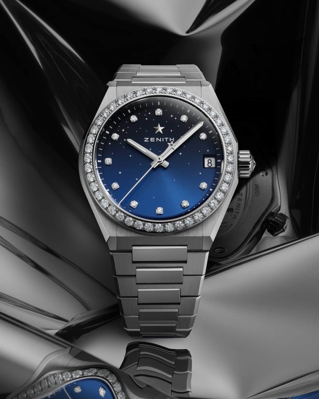 ゼニスのインスタグラム：「#DefyMidnight: Don’t just gaze up at the starry night sky. Reach for your star. The Defy Midnight.  #Zenith #ZenithWatches #Watches #Watch #Watchesofinstagram #Watchfam #WatchoftheDay #Luxury #WatchAddict #Watchcollector #Horology #Defy #Starrysky #Dreamhers」