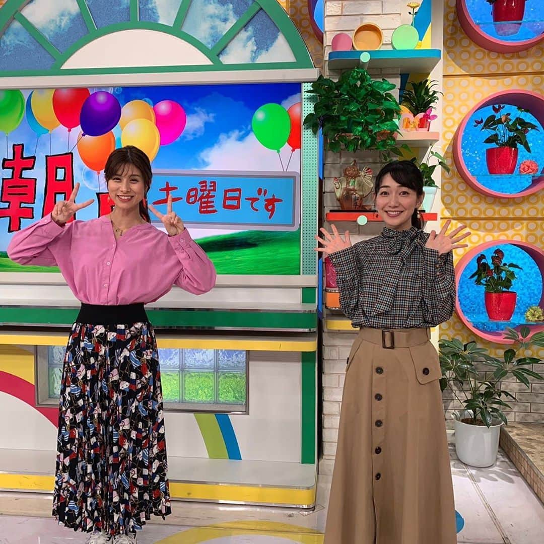 のインスタグラム：「八塚さんはこれからもずっと おは土リポーターの憧れです。 10年半お疲れ様でした！  #おは土」