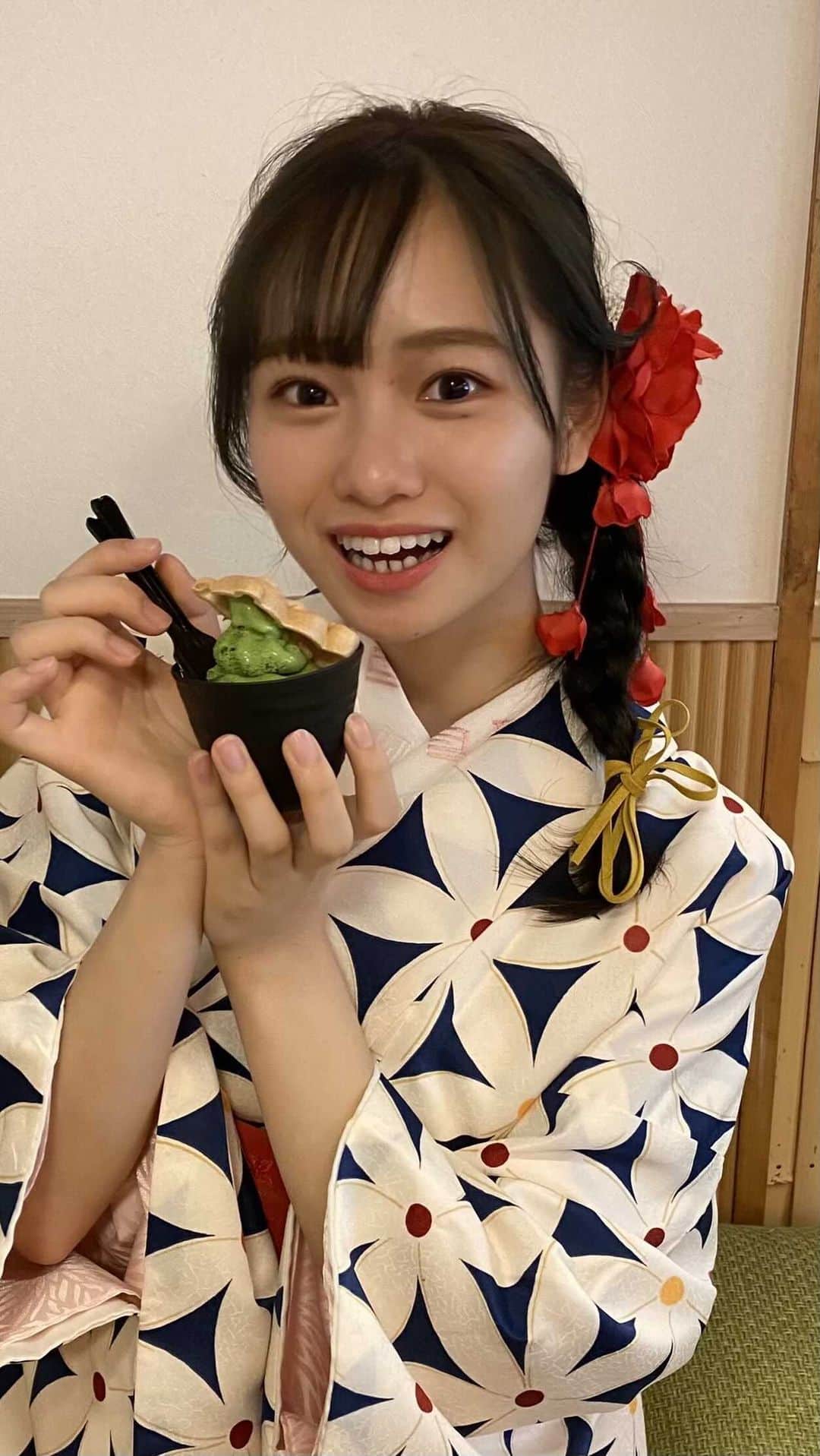 かわぎしるなのインスタグラム：「初リール〜！！ ずっと見る専門でした笑 使い方合ってるのかな…🤔  愛和服さんで秋っぽ着物着せてもらいました〜🥰」