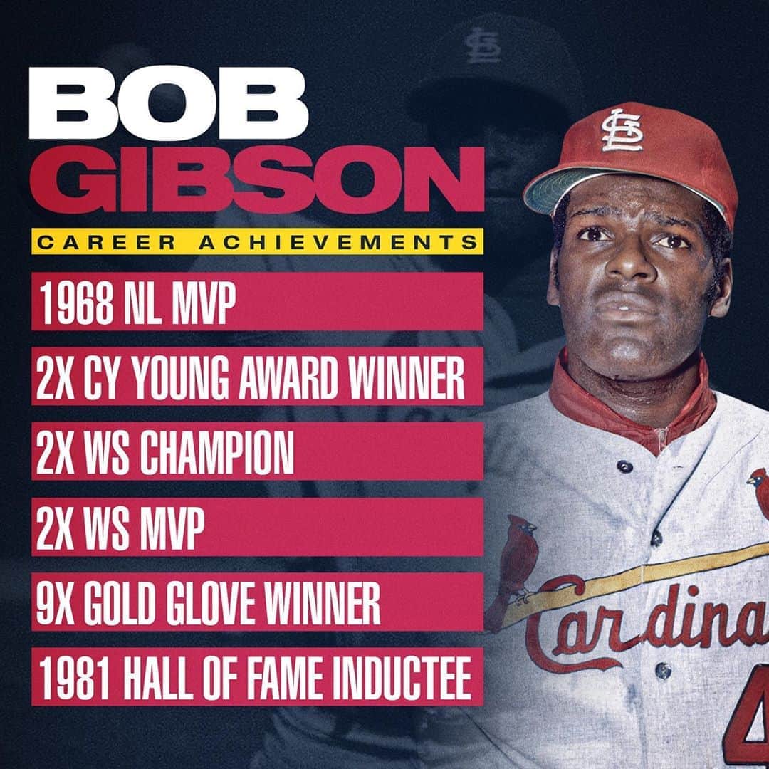 MLBさんのインスタグラム写真 - (MLBInstagram)「Bob Gibson was one of the best we've ever seen.」10月3日 23時06分 - mlb