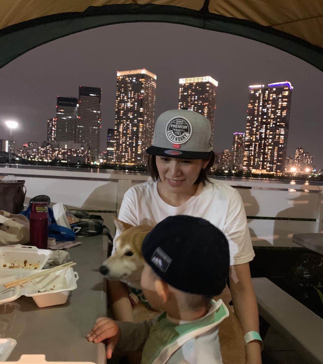 高橋みゆきのインスタグラム：「この前BBQしたよ🍖笑い過ぎ🤣 #BBQ #初豊洲 #近況報告 #楽しすぎた #気分転換」