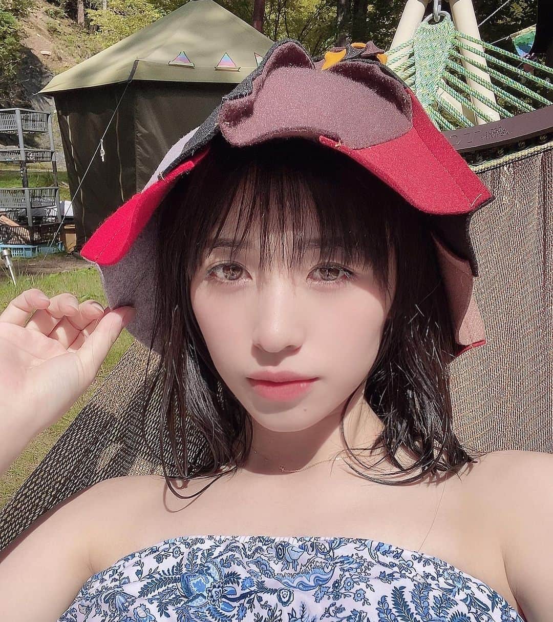 仙石みなみのインスタグラム：「. ⛺️ 初めてのテントサウナ。最高すぎた！！ . #テント #サウナ #sauna #サ活 #サウナ女子 #camp #love」